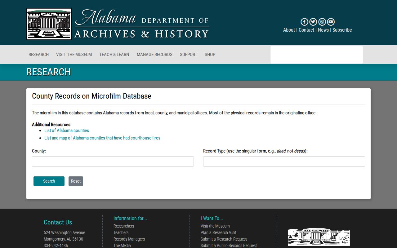 Enterprise city directory research in the ADAH county records catalog
