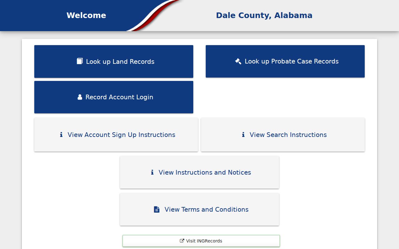 Enterprise previous residents Dale County land records portal