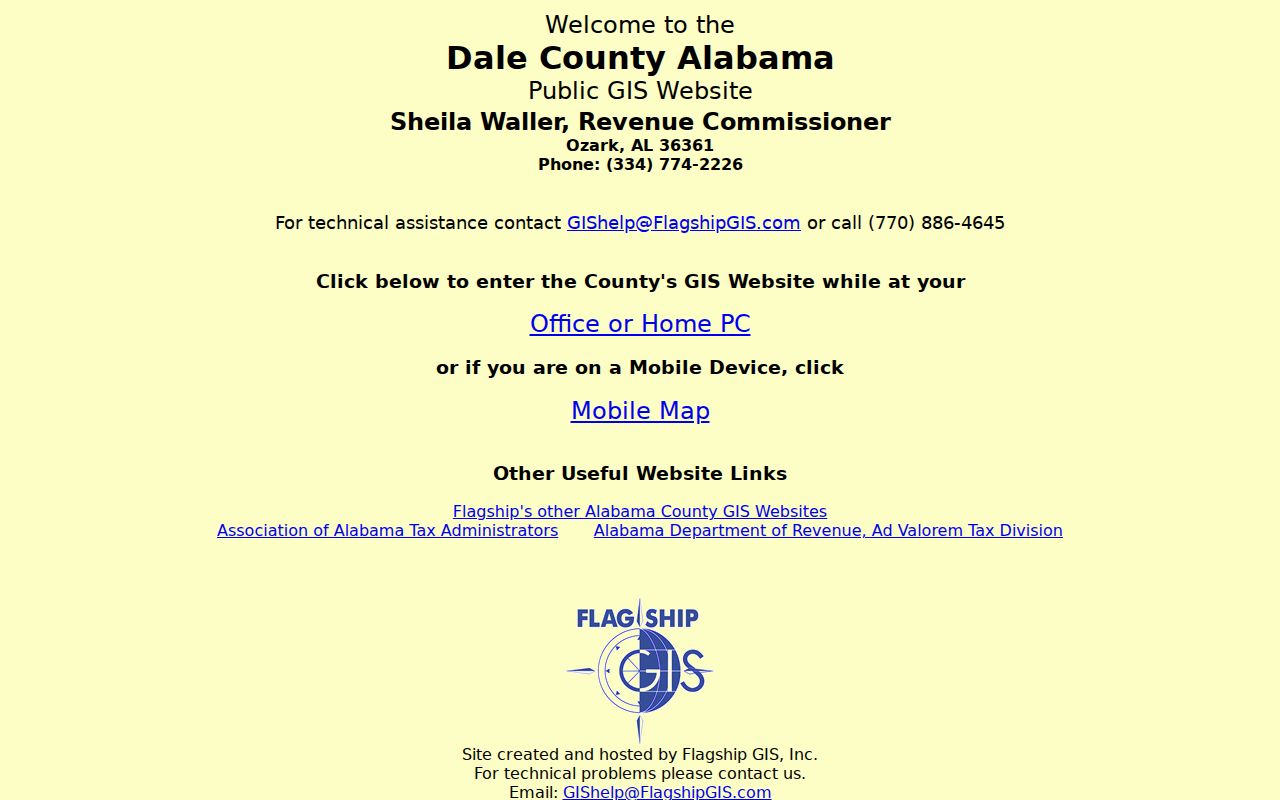 Enterprise street directory Dale County parcel map